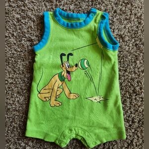Disney Pluto one piece romper, size 0-3 month